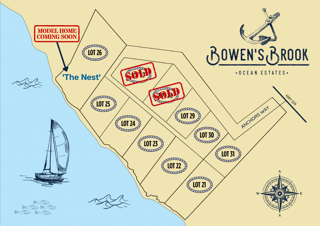 Lot Map- Bowen's Brook Ocean Estates
